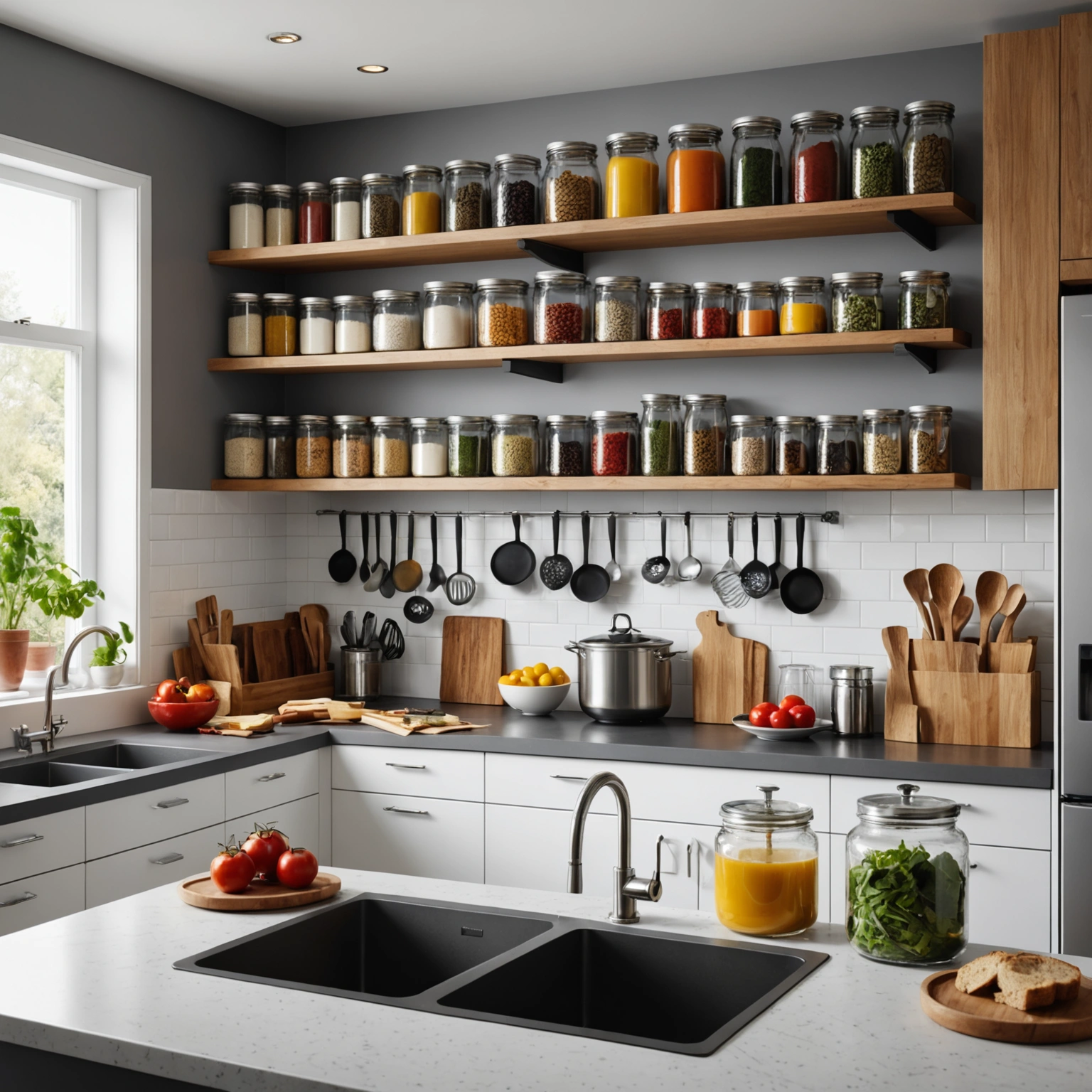 Идеальная организация кухни: как банки из стекла и наборы для специй преобразят ваше пространство