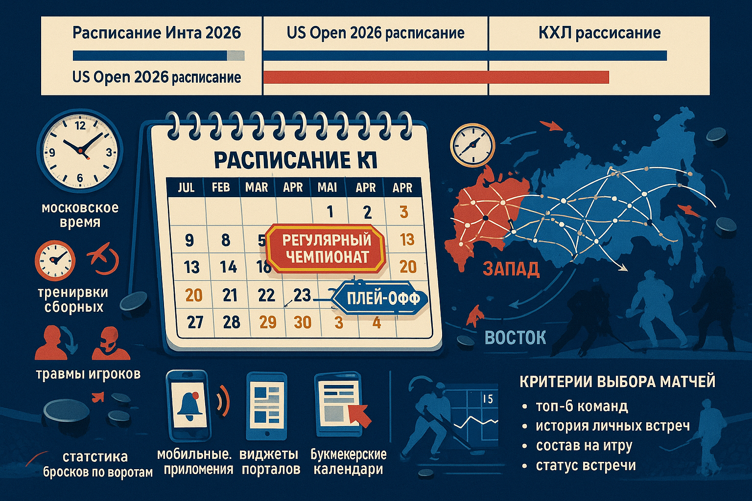Расписание КХЛ: как выбрать своё