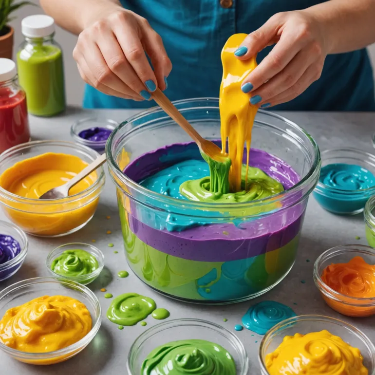 Как сделать слайм без пены для бритья: простые рецепты слайма без пены