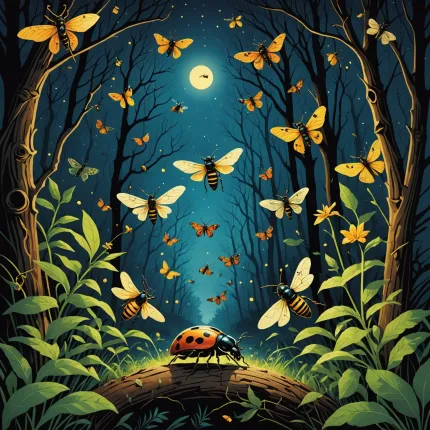 Жуки: Ритм и свет в удивительном мире насекомых