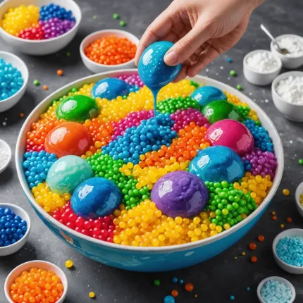 Как сделать хрустящий слайм: Рецепт crunch slime с пенопластовыми шариками