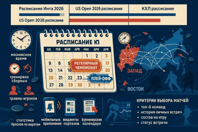 Расписание КХЛ: как выбрать своё